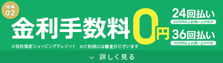 金利手数料0円